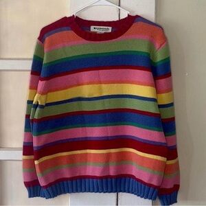 Vintage Appleseed’s Rainbow Knit Sweater Size XL